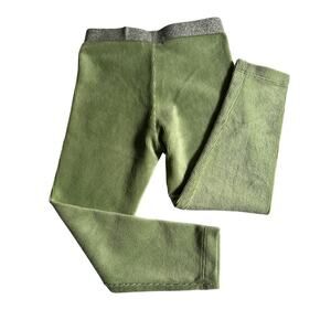 Epic Threads NWT 3T pull on mineral green ribbed velour leggings w/sparkle waist